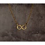 Infinity Ketting - Brons - Vintage sieraden