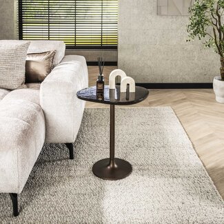 PS-Collection Bijzettafel Eclipse M - Koper Antiek - Metaal - 50x42x55 cm