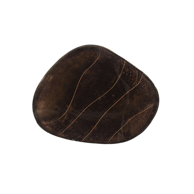 Bijzettafel Eclipse M - Koper Antiek - Metaal - 50x42x55 cm