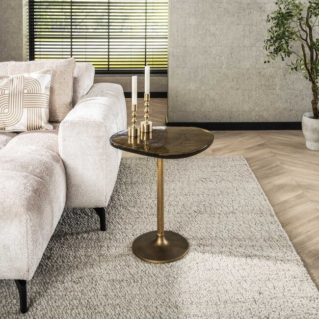 PS-Collection Bijzettafel Eclipse M - Goud Antiek - Metaal - 50x42x55 cm