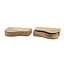 Nachtkastje set van 2 Organic - Acaciahout - Naturel - 40x25x8 cm