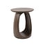 Bijzettafel Acaciahout Bruin Rond S - Flow Solid