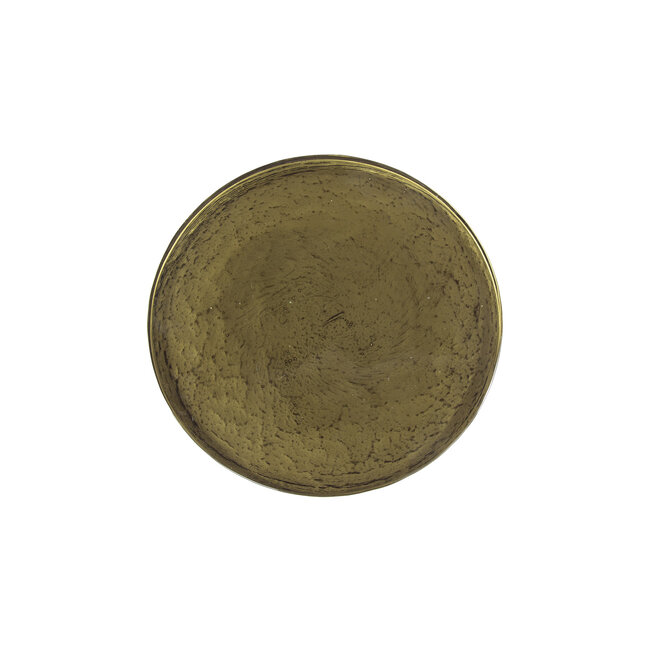 Bijzettafel Antiek Goud Glas Metaal Eclipse Drop S