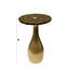Bijzettafel M Druppel - Metaal/Glas - Antiek Goud - Ø40xH60 cm