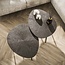 Salontafel Set van 2  Ray - Organisch -  Bruin -  Metaal - 76x61x43 cm