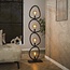 PS-Collection Vloerlamp Metaal Zwart - Pebble 4-Lichtpunten