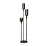 PS-Collection Vloerlamp Getrapt Sepiora 3L - Brons - Metaal/Glas - 33x33x165 cm