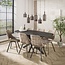 Hanglamp Sienna Bruin Glas 6 Lichtpunten - Sepiora