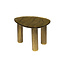 Salontafel Antiek Goud Glas Aluminium Eclipse S