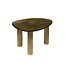Salontafel Goud Antiek Glas Aluminium Eclipse M