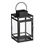 Lantaarn Storm - Metaal/Glas - Zwart - 14x13x23 cm
