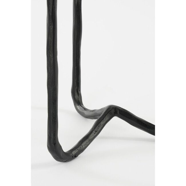 Kandelaar Oslo 3-arm - Metaal - Zwart - 17x18x34 cm