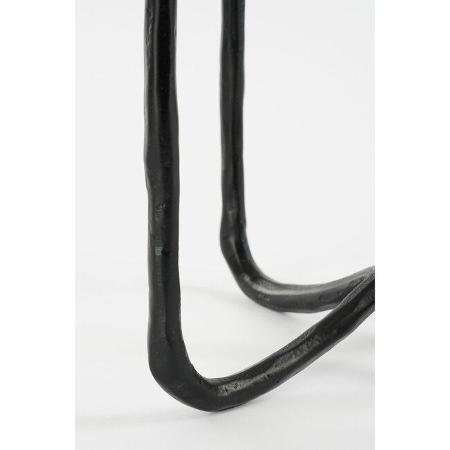 Kandelaar Oslo - Metaal - Zwart - 23x23x44 cm