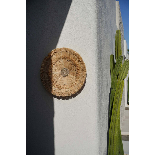 Wanddecoratie Wanita - Sisal - Naturel - Ø60 cm