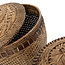 Opbergmand met Deksel - Rotan - Naturel Bruin - 42x42x45 cm