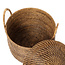 Mand met Deksel & Handvatten - Rotan - Naturel Bruin - 40x40x39 cm
