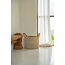 Mand met Handvatten - Zeegras/Katoen - Naturel/Wit - 30x30x25 cm