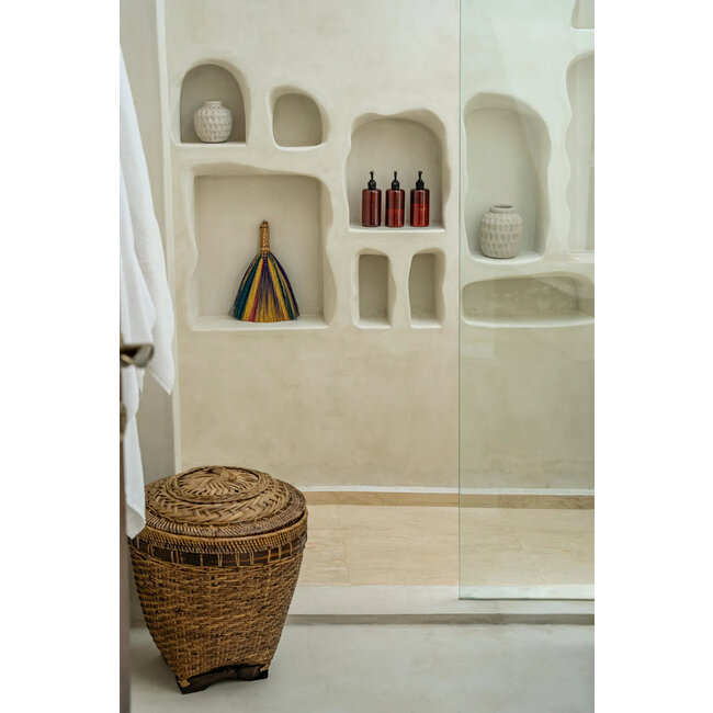 Opbergmand Colonial M - Rotan - Naturel/Bruin - 35x35x40 cm