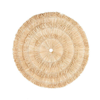 Wanddecoratie Sehseh Rond - Sisal - Naturel - Ø85 cm