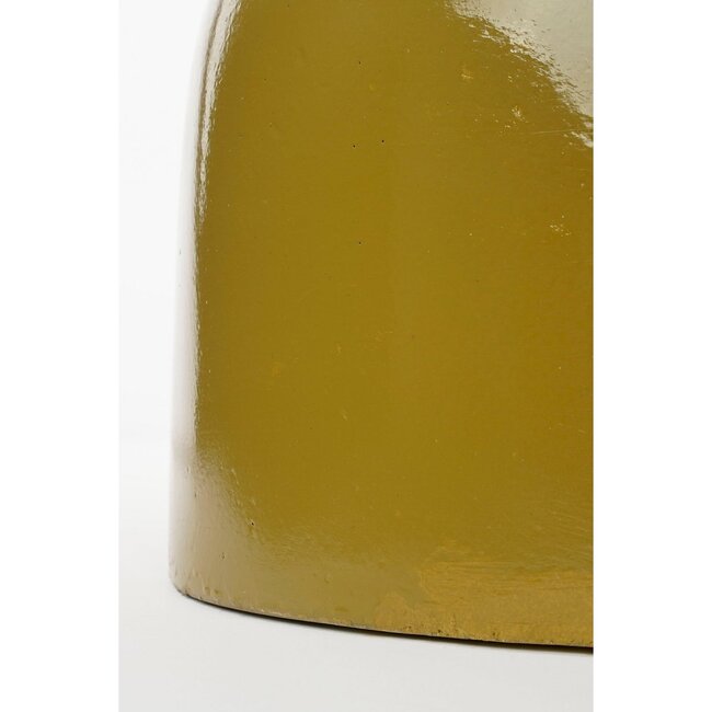 Bijzettafel Stage - Keramiek - Geel - Ø35 x 45 cm