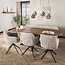Hanglamp Amber Koper Chroom Glas 7 Lichtpunten - Wings