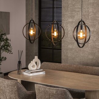 PS-Collection Hanglamp Charcoal Metaal 3 Lichtpunten - Turn Around