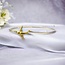 Gouden Bangle - Zwaluw Hanger - Symbool van Vrijheid