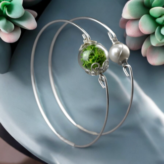 Armbanden Set - IJslands Mos & Zoetwaterparel