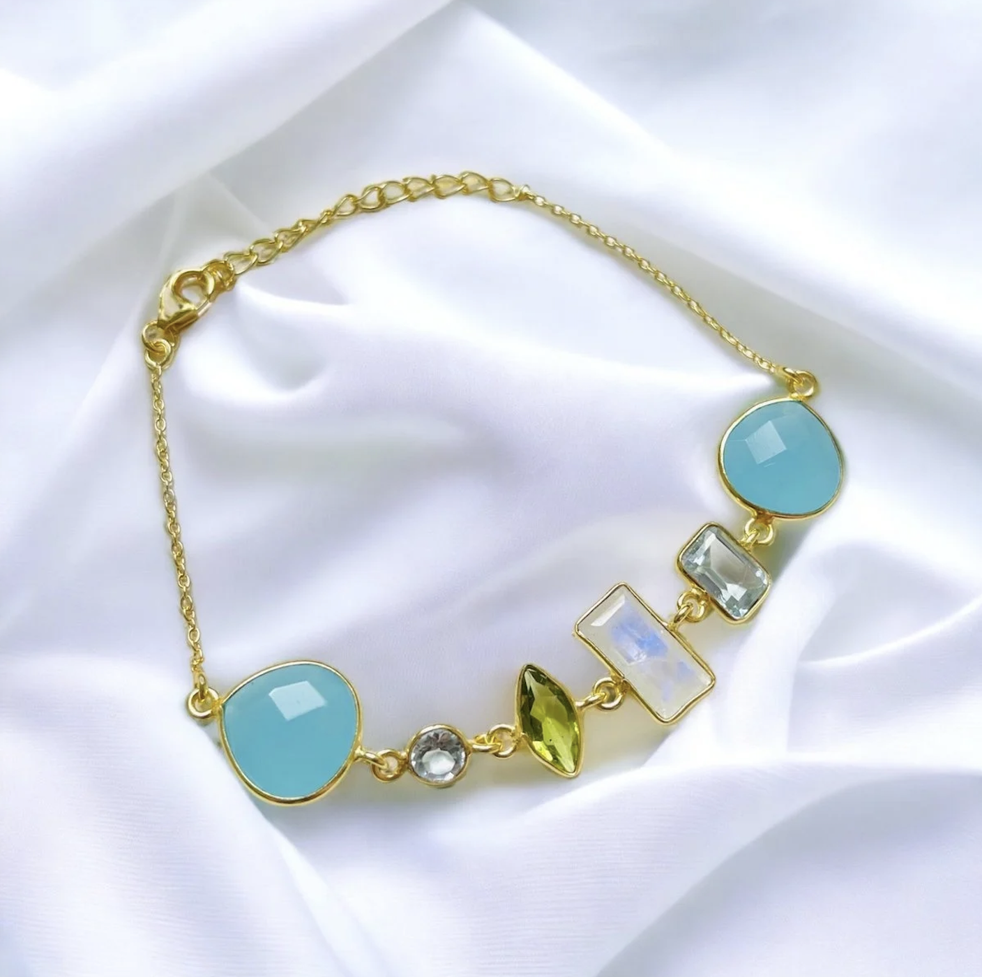 turquoise, opaliet armband