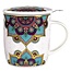 Cadeauset Mandala Turquoise - Theemok, Onderzetters & Theelichthouder