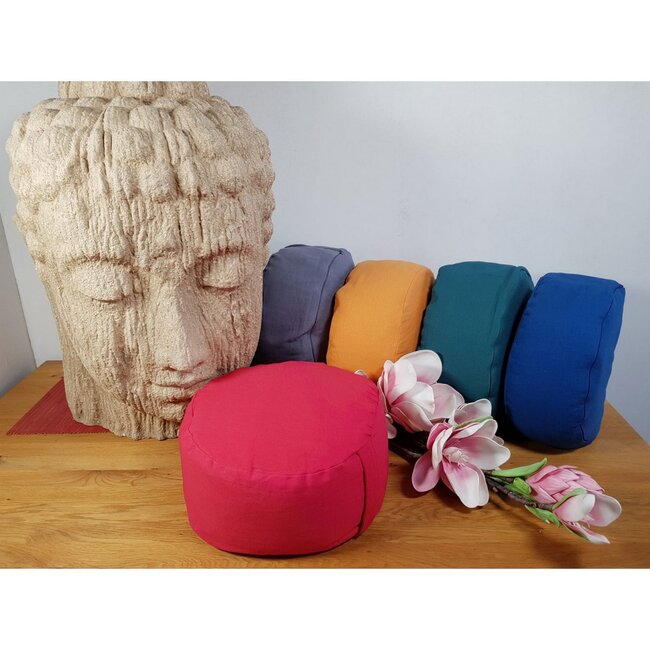 Yoga Meditatiekussen - Katoen - Boekweit - Blauw