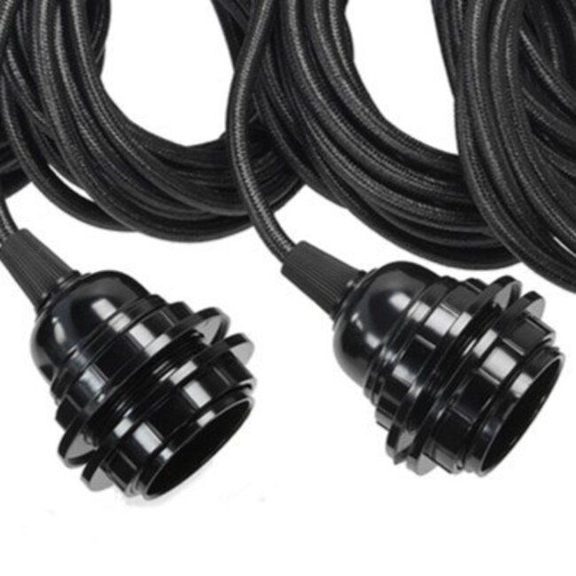 Lampfitting voor Plafond - Zwart - 5 Fittings