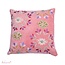Sierkussen Sofia - Velvet - Roze - Bloemenborduur