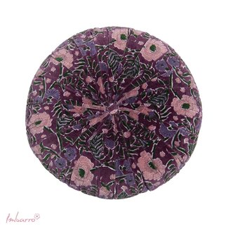 Sierkussen Rond Eleana - Paars Multi - Velvet