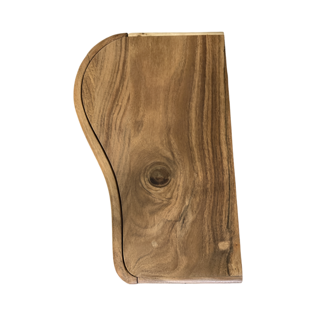 PS-Collection Nachtkastje set van 2 Organic - Acaciahout - Naturel - 40x25x8 cm