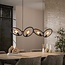 Hanglamp Metaal Artic Zwart 4 Lichtpunten - Loop