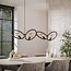 Hanglamp Metaal Artic Zwart 4 Lichtpunten - Loop
