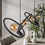 Hanglamp Metaal Artic Zwart 4 Lichtpunten - Loop
