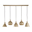 PS-Collection Hanglamp Metallo - Beige Metaal - 5-lichts