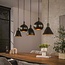 PS-Collection Hanglamp Sienna Bruin Metaal 5 Lichtpunten - Metallo