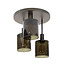 Plafondlamp Sienna Bruin Glas 3 Lichtpunten - Sepiora