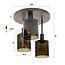 Plafondlamp Sienna Bruin Glas 3 Lichtpunten - Sepiora