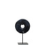 De Marmeren Disc op Stand - Zwart - S - 15x7x25 cm
