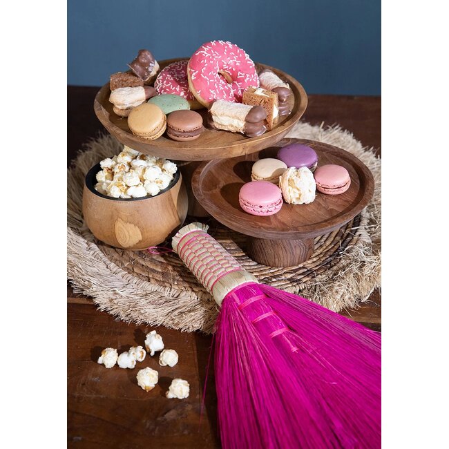 Taartschaal - Teakhout - Naturel - Ø20 cm