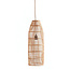 De Fish Trap Hanglamp/Vloerlamp - 22x62cm - Naturel - Rotan 