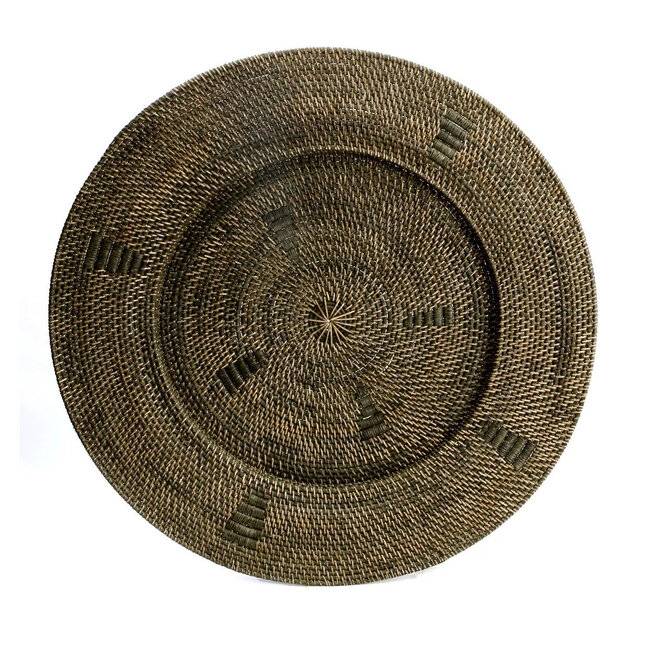 Wanddecoratie XL Jasmine - Rotan - Bruin - Ø80 cm