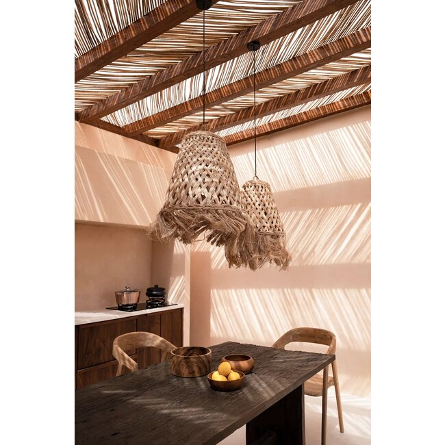 De Abaca Jelly Fish Hanglamp - Naturel - 53x53x53 cm - Gras