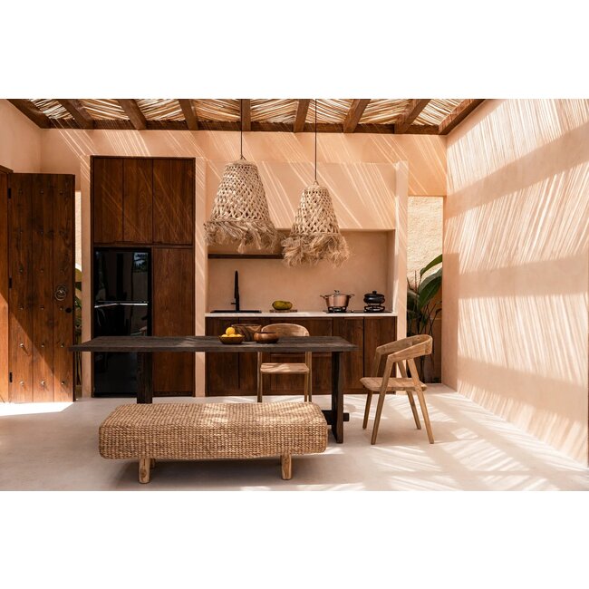 De Abaca Jelly Fish Hanglamp - Naturel - 43x43x43 cm - Gras