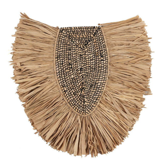 De Nahla Wanddecoratie - 85x5x81 cm - Naturel - Gras