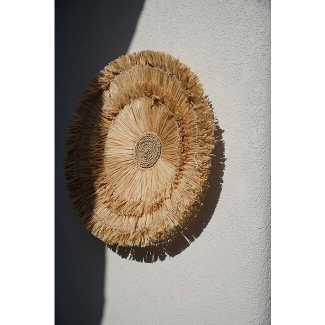 Wanddecoratie Wanita - Sisal - Naturel - Ø60 cm
